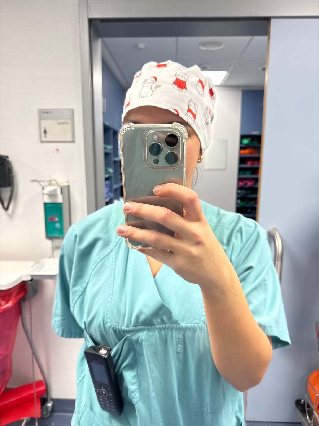 Customer photo review of Bandana OP Haube Katznachten