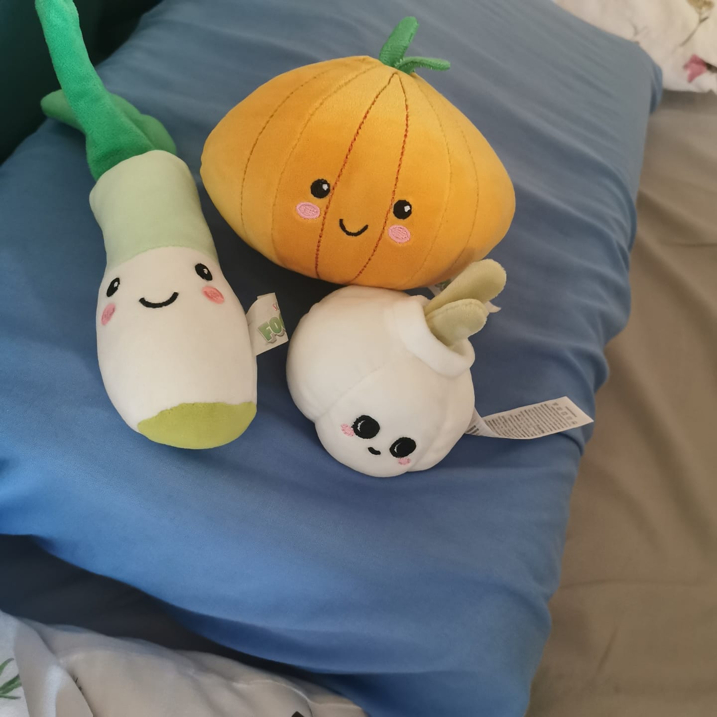 Customer photo review of Cute Fruit and Vegetable Plushies