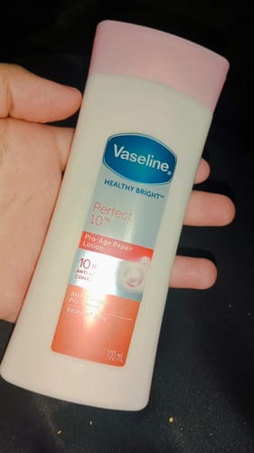 Customer photo review of Vaseline Perfect 10 Healthy White Lotion 100ml