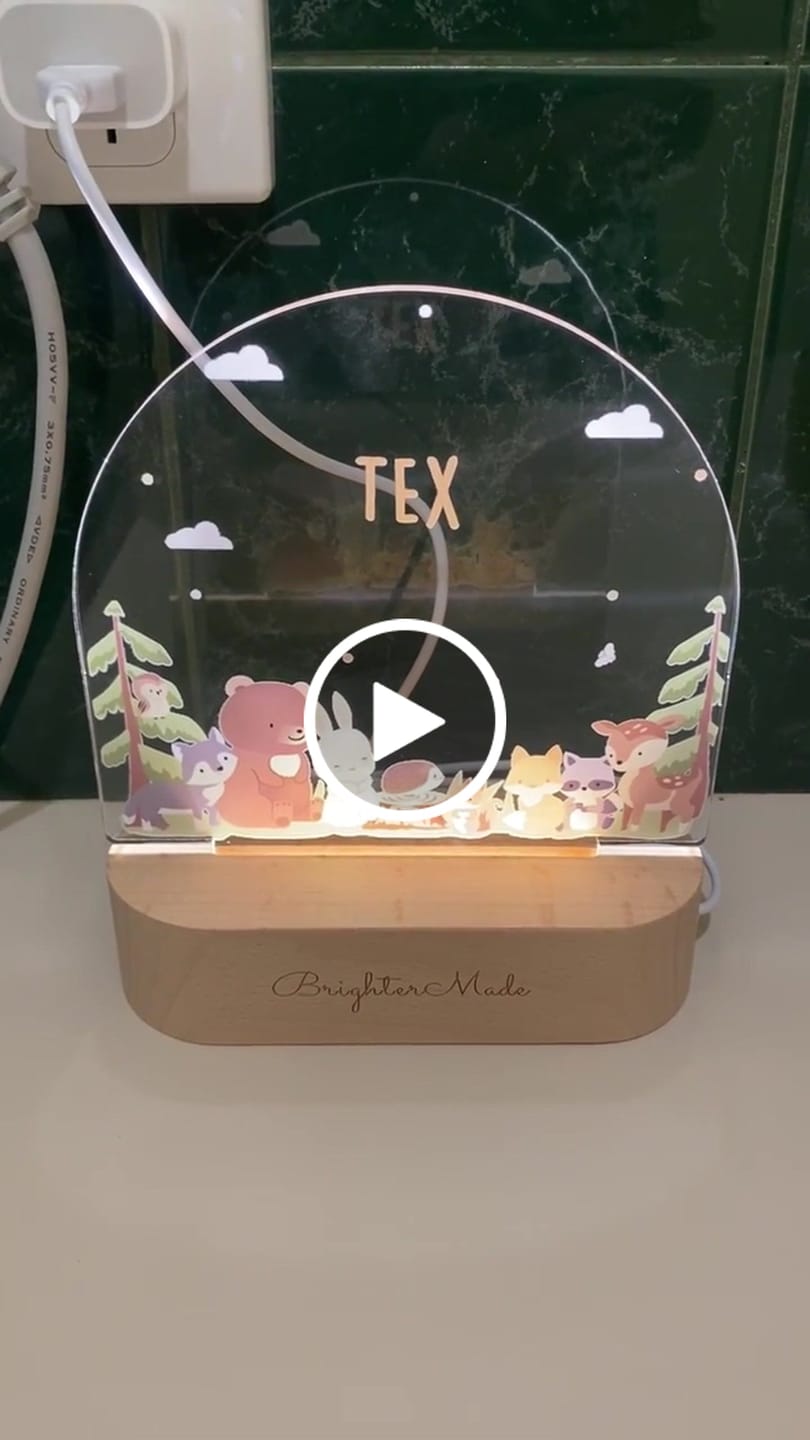 Customer video review of Moon & Stars - Personalized Night Light