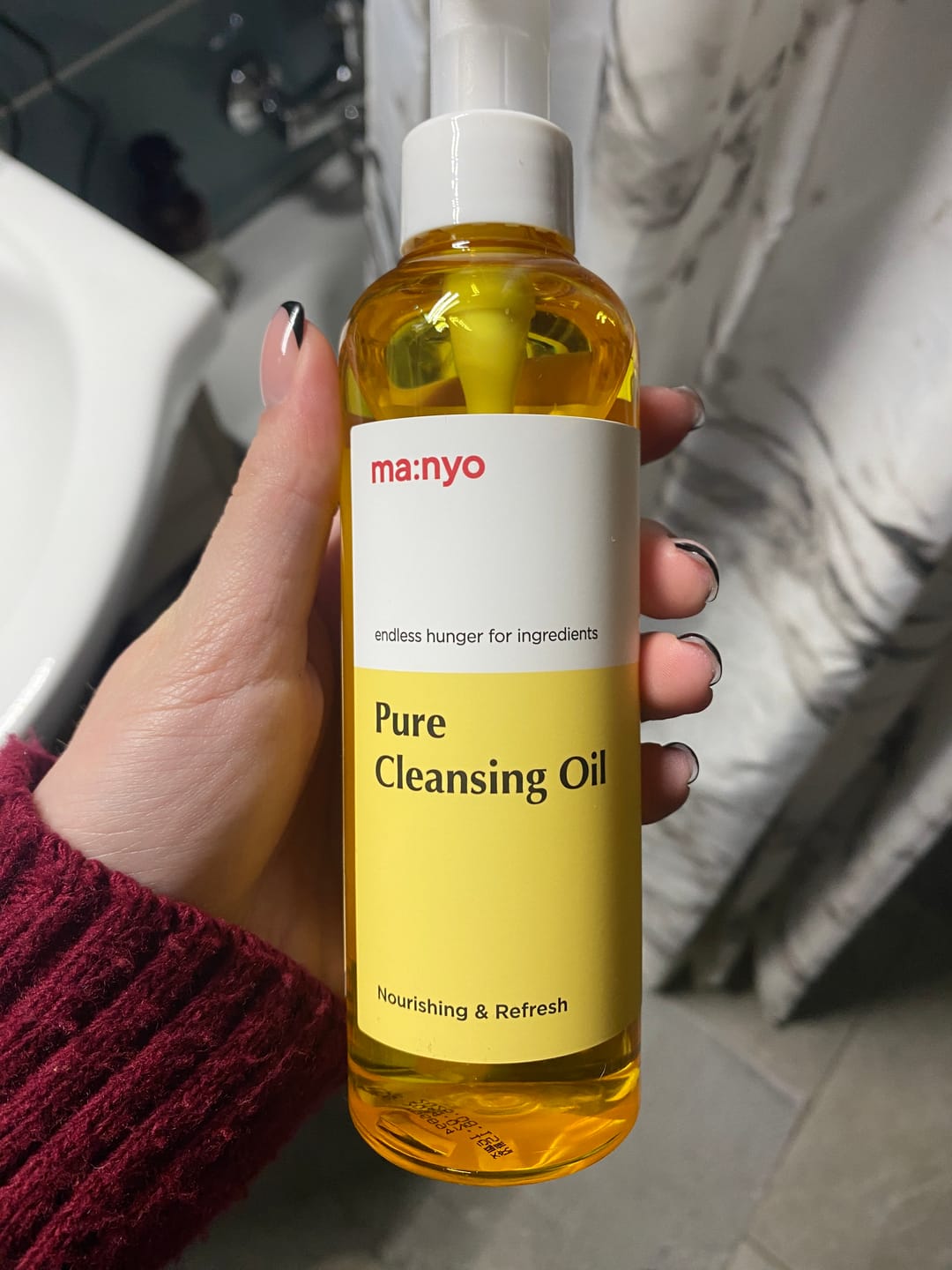 Customer photo review of Hidrofīlā eļļa dziļai ādas attīrīšanai Manyo Pure Cleansing Oil