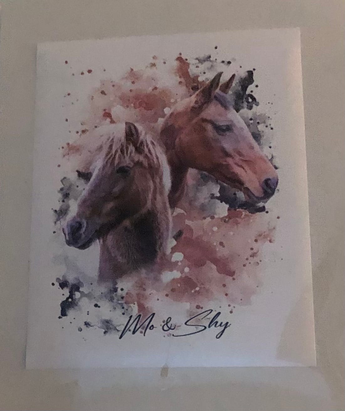 Customer photo review of Dein Pferd als Wasserfarben Portrait