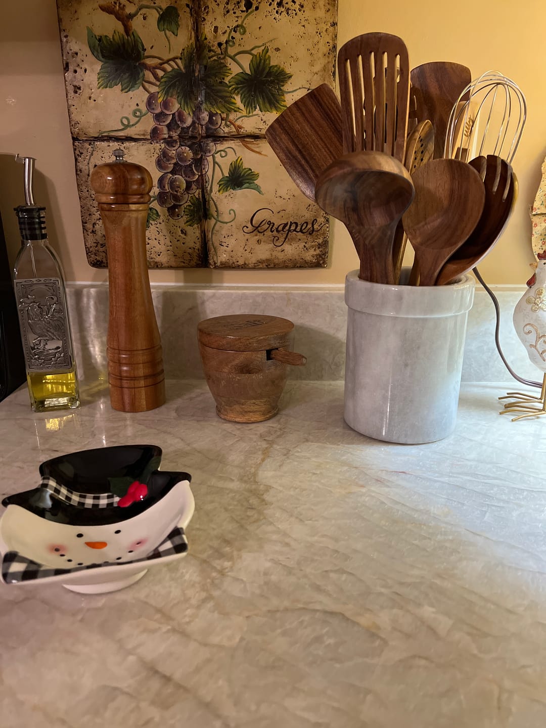 Customer photo review of 10 Piece Teak Wooden Utensil Set