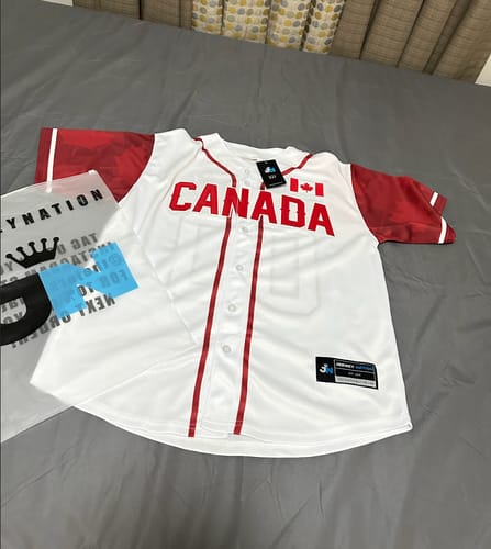 Customer photo review of Canada Custom Baseball Jersey