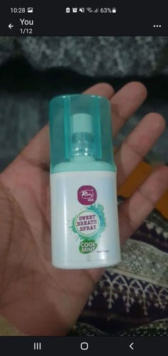 Customer photo review of Rivaj Sweet Breath Spray (Cool Mint)