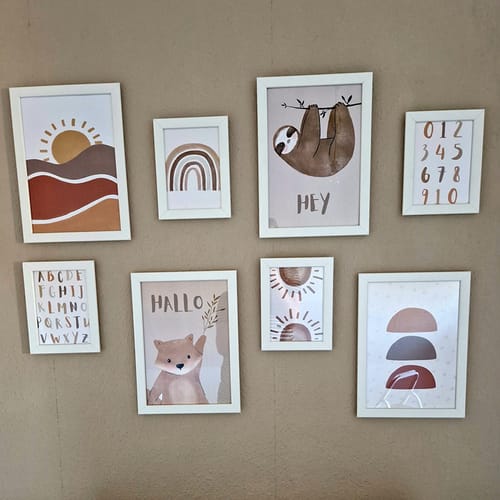 MeinBaby123 Dino Poster Kinderzimmerposter A2 doppelseitig