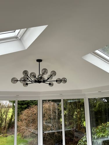 Customer photo review of 15-Light Sputnik Modern Sphere Chandelier