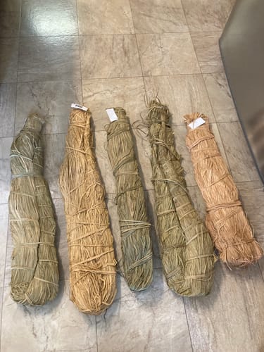Customer photo review of Hunting Blind Raffia Grass (Pack)