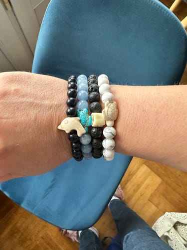 Customer photo review of Polar Bear Tracking Bracelet