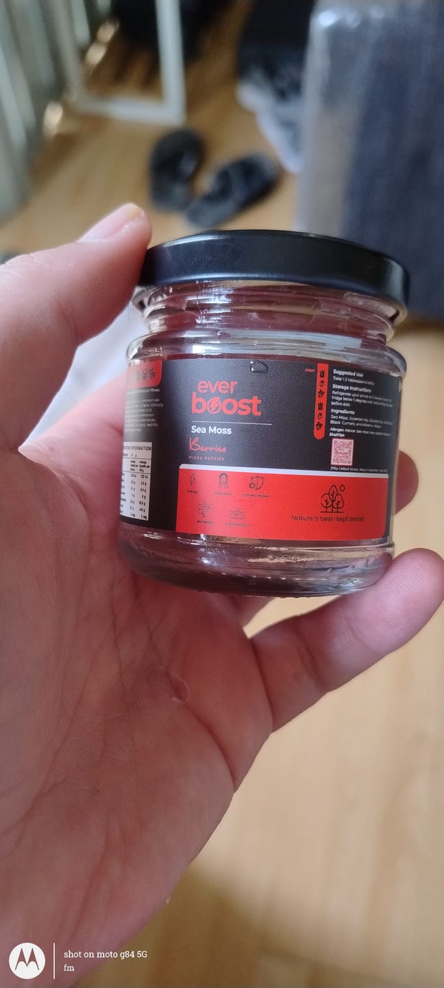Customer photo review of Everboost Sea Moss Gel Starter Pack