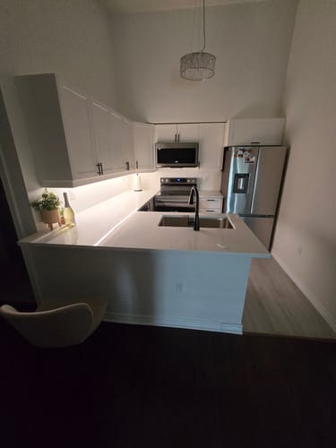 Customer photo review of 12" Wide x 36" High Wall Cabinet - Thermofoil Doors