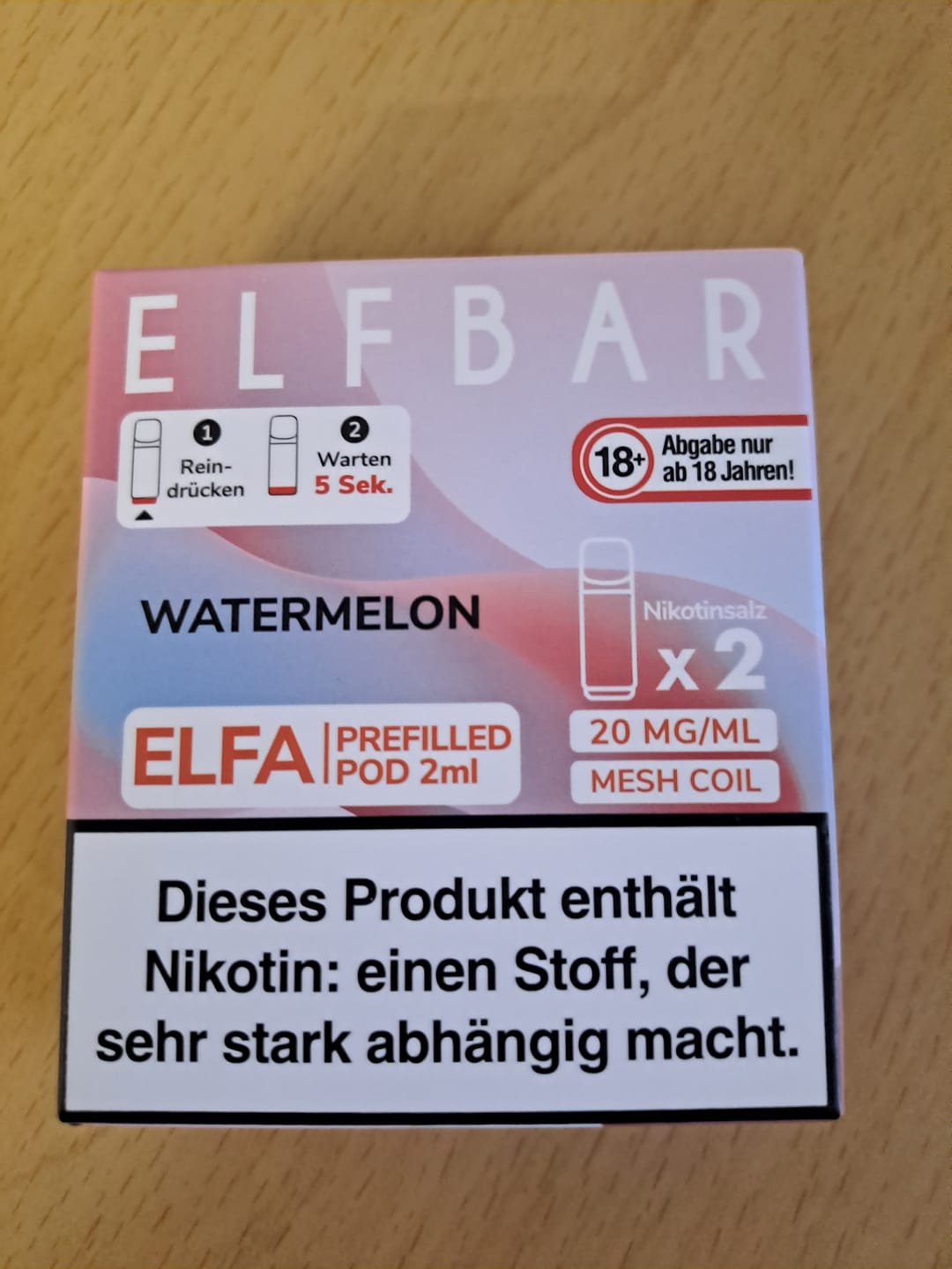 Customer photo review of ELFA Pods - Watermelon (2 Stück)