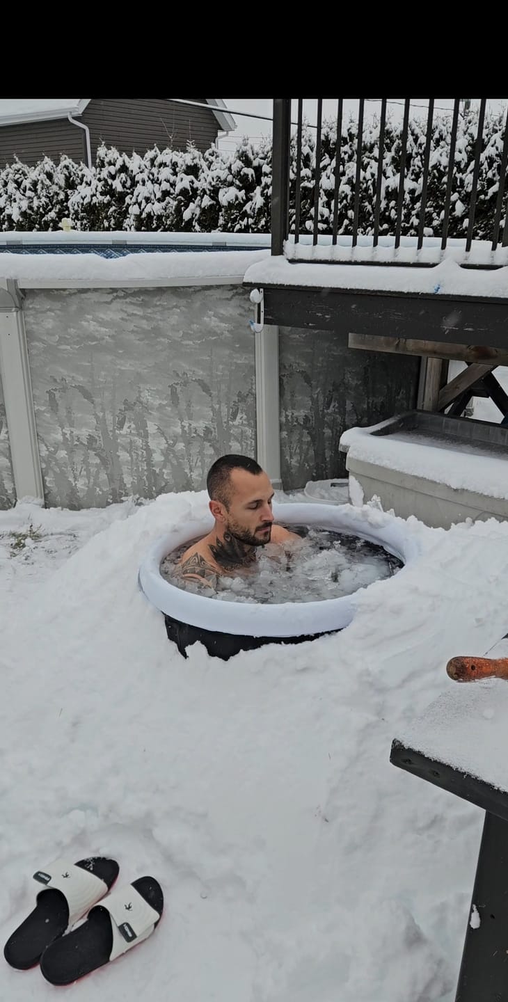Customer photo review of nurecover Pod - Portable Ice Bath