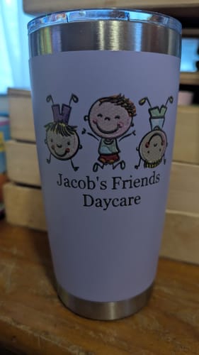 Customer photo review of (1) 20oz Tumbler
