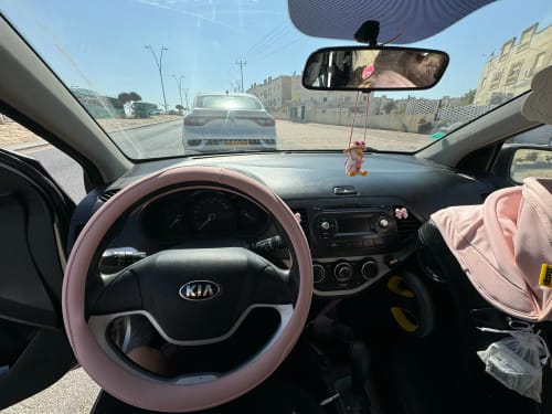 Customer photo review of Napa Leather Perforated Patchwork Car Steering Wheel Cover, Non-slip, Breathable, Universal 15 Inch (Approx. 38cm)