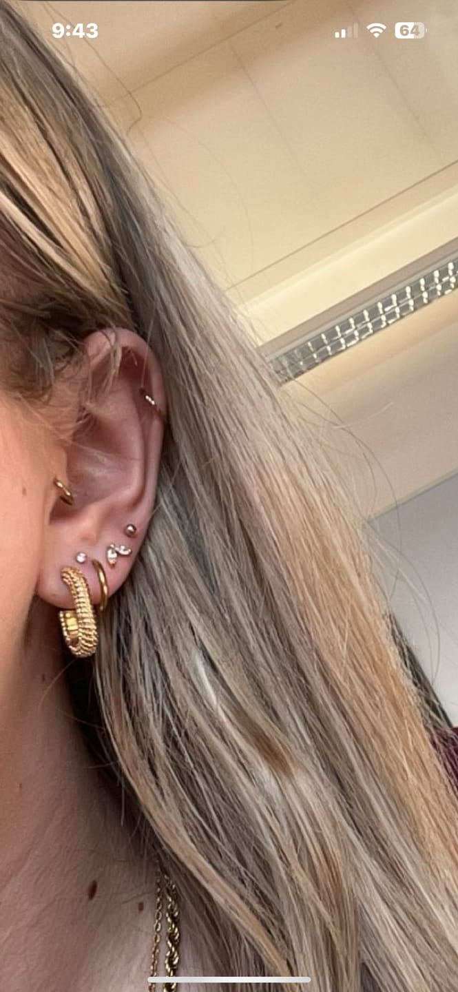 Customer photo review of Britney Piercing | Titan