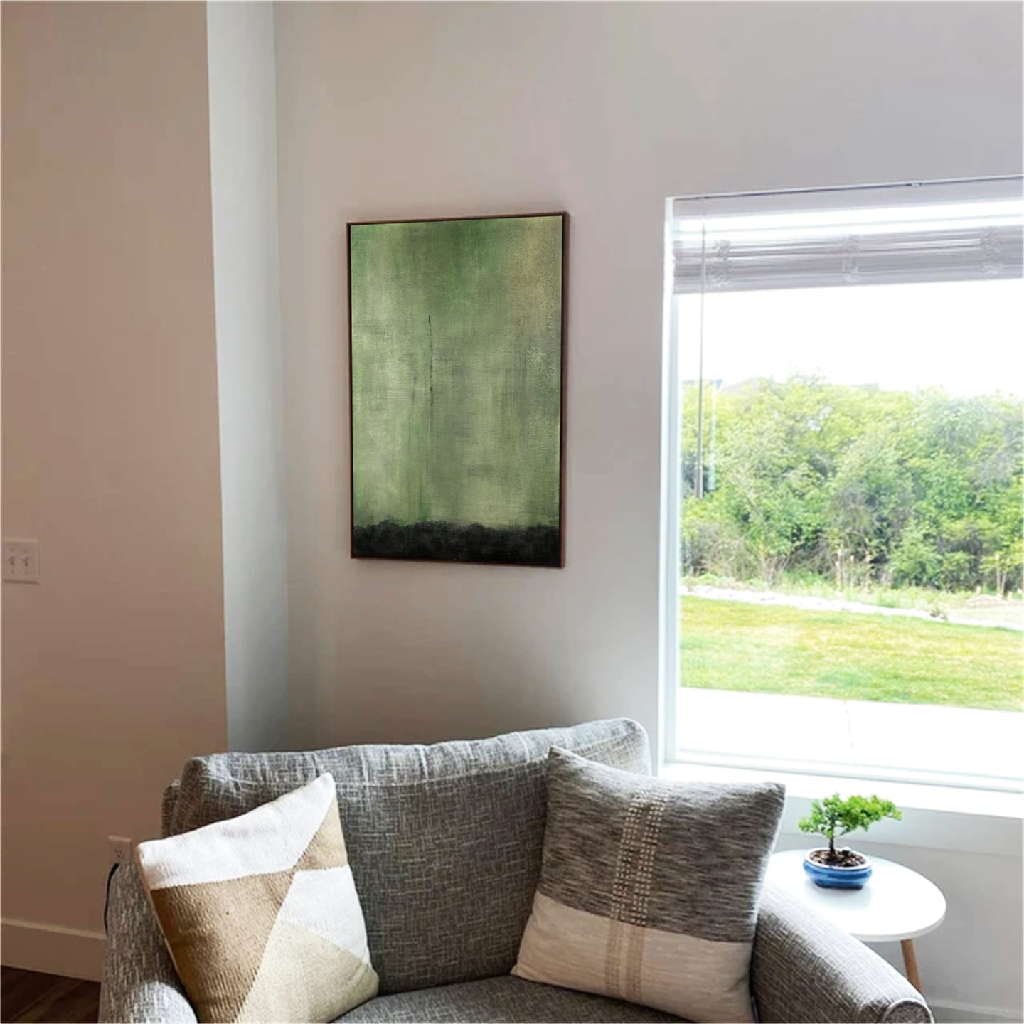 Customer photo review of Abstract Painting Canvas #AP065
