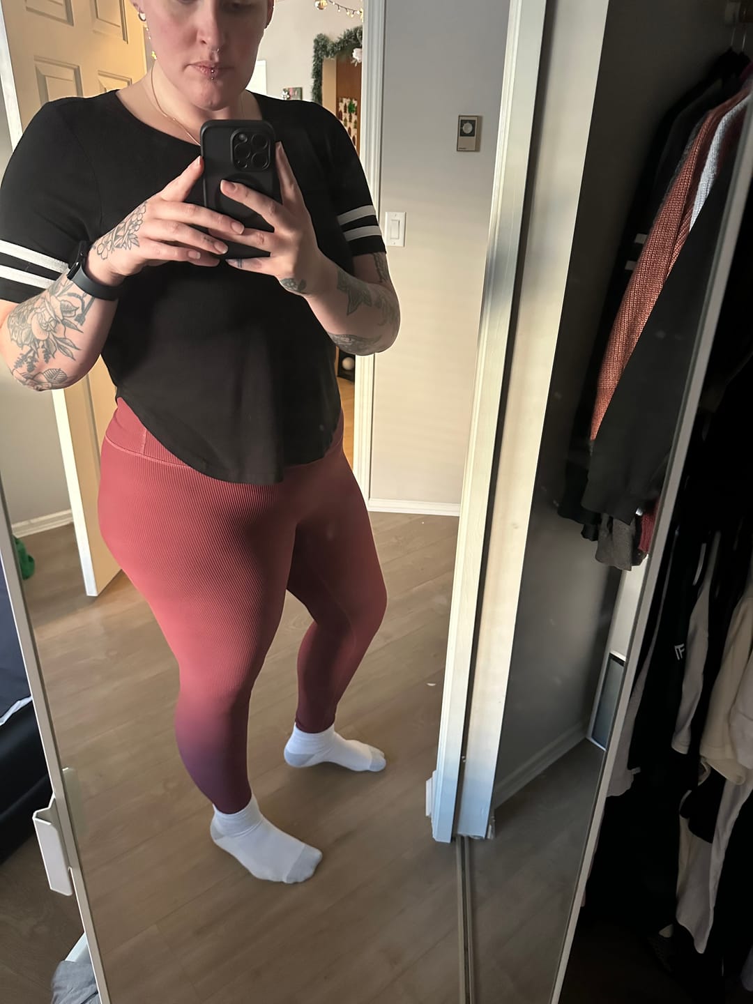 Customer photo review of Ribbed Leggings