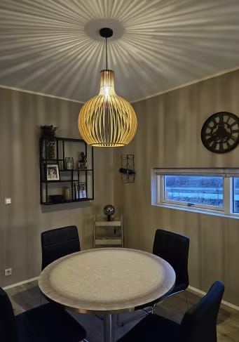Customer photo review of Suspension en bois scandinave |  Balinaise