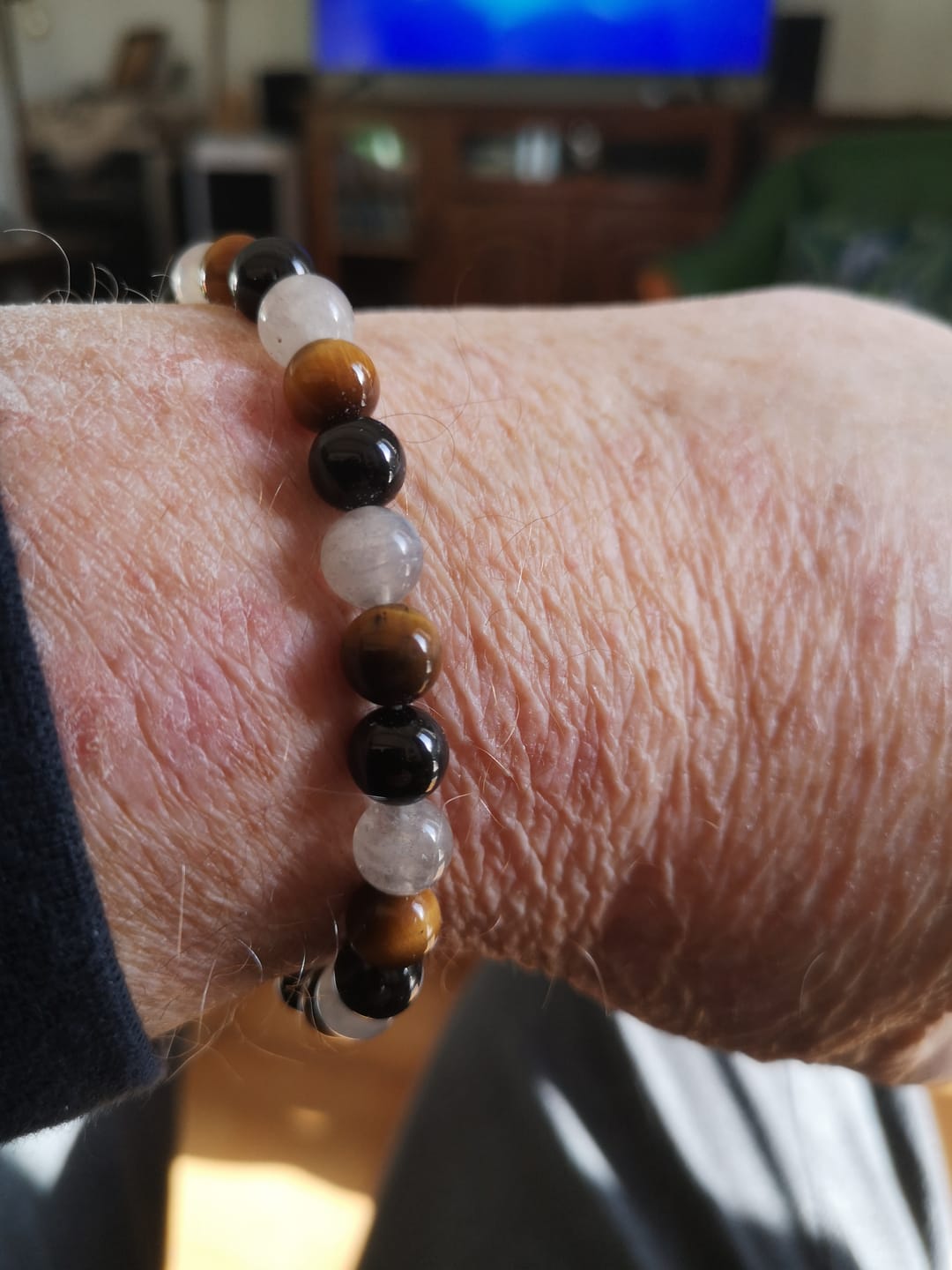 Customer photo review of Bracelet "Protection Ultime" en Tourmaline, Oeil de Tigre & Labradorite
