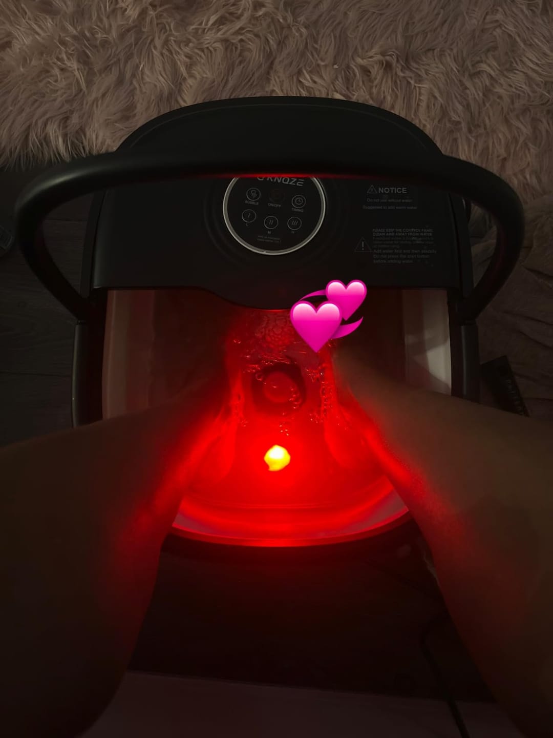 Customer photo review of Bubble Spa - Elektrisk Fodmassageapparat med Boblebad