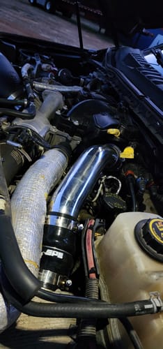 Customer photo review of SPE 6.7L Powerstroke Hot Side Intercooler Pipe