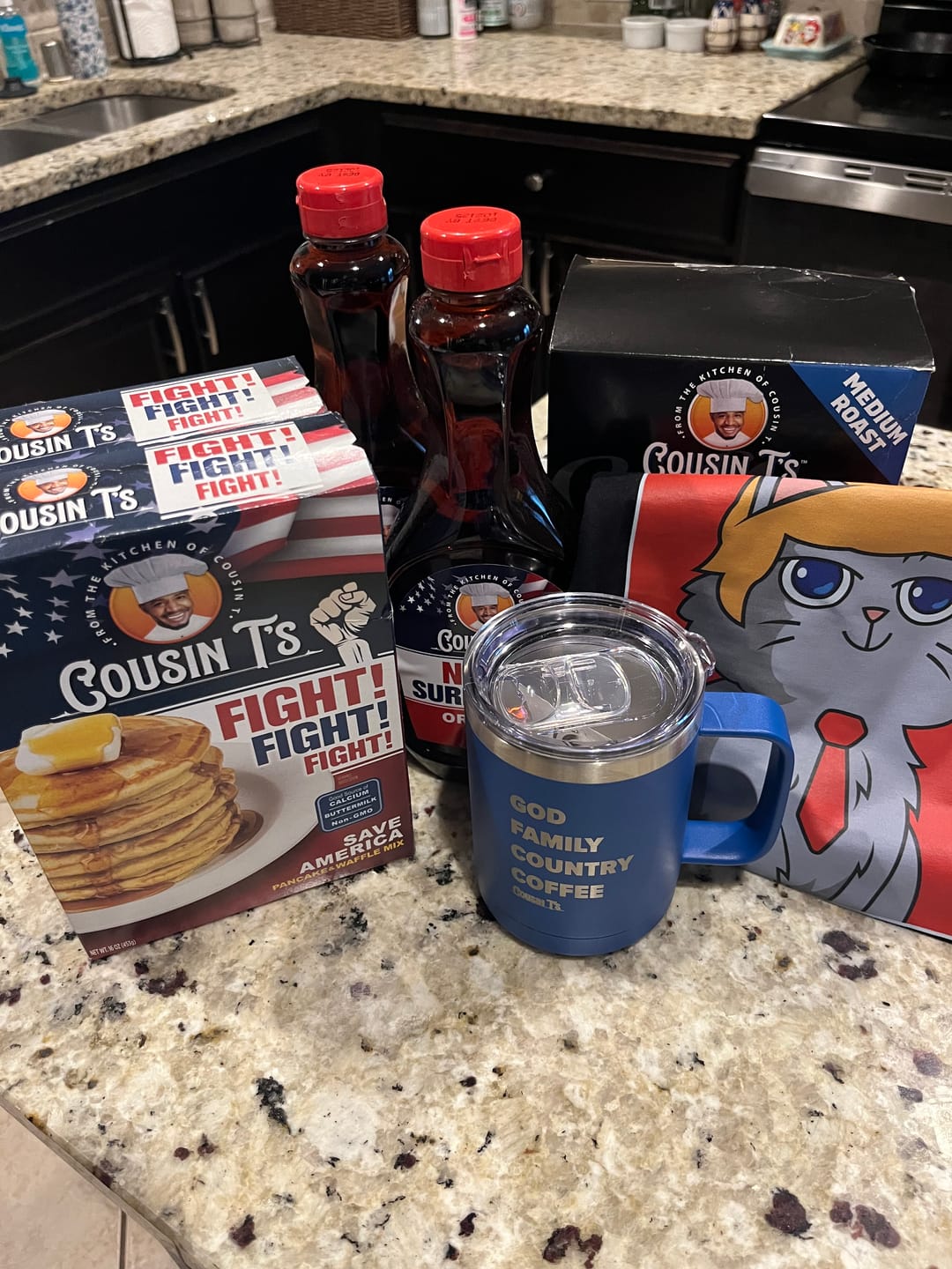 Customer photo review of Cousin T's Signature Blend Medium Roast Coffee