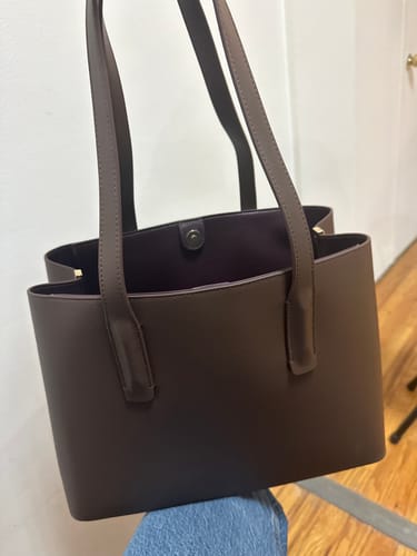 Customer photo review of Linnea Tote Pecan