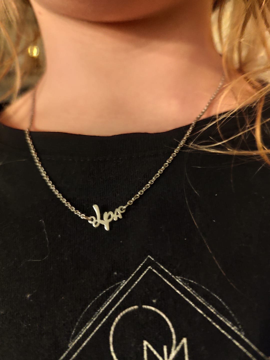 Customer photo review of Namenskette Sidney | 18K vergoldet