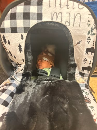 Customer photo review of Winter Cover - Plaid Little Man