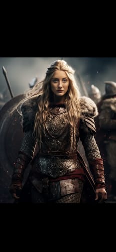 Customer photo review of Portrait Personnalisé - Couple Viking