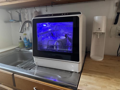 Customer photo review of HAVA R01 Compact Countertop Dishwasher