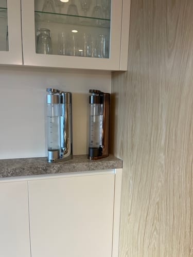 Customer photo review of qarbo CLASSIC - Sparkling Water Maker and Fruit Infuser with two CO2 Cylinders