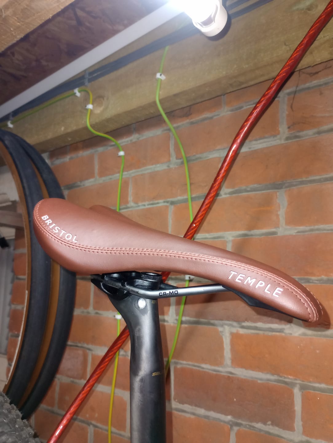 Customer photo review of Temple Bristol Saddle Brown