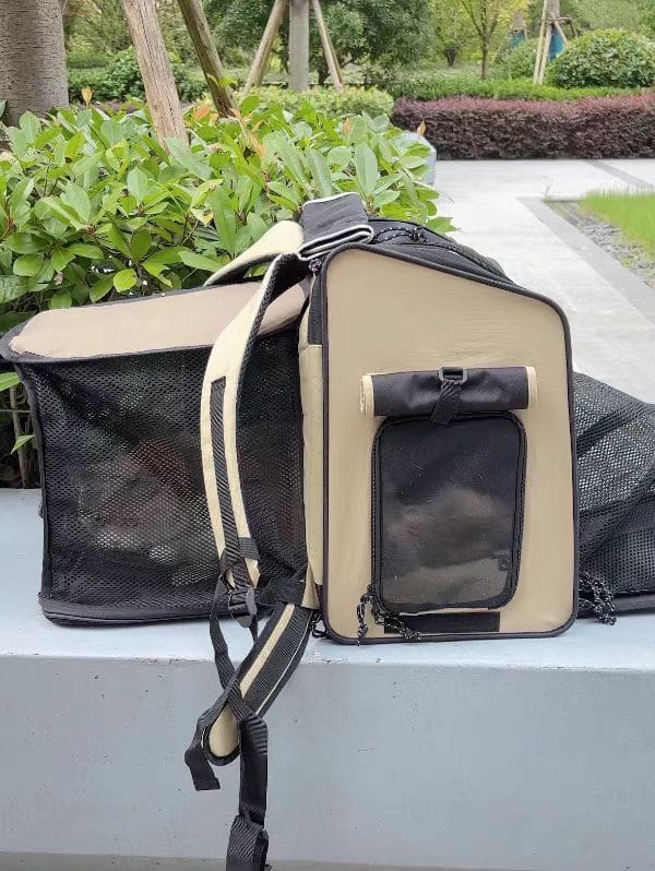 Customer photo review of Luxury Expandable Front and Rear Pet Travel Backpack Tent – Perfect for Multiple Cats, Large Cats, or Small Dogs