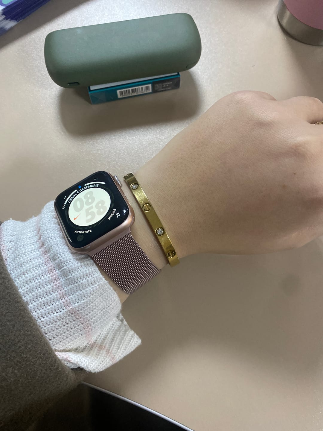Customer photo review of Bratara Love - Auriu