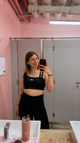 Customer photo review of Top PANDA Asymmetric Stripe Black