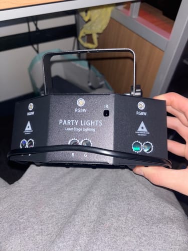 Customer photo review of RaveLight™ 9-Eye Laser Party Light