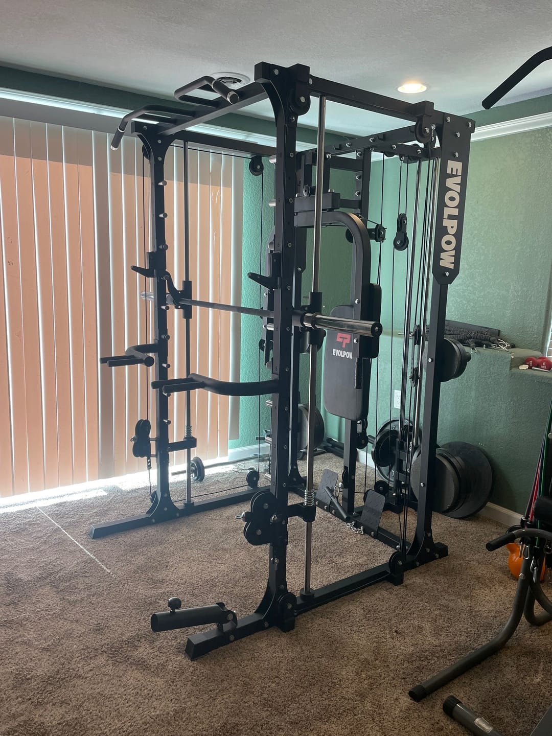 Customer photo review of EVOLPOW M2A Brute All-in-One Smith Machine Home Gym
