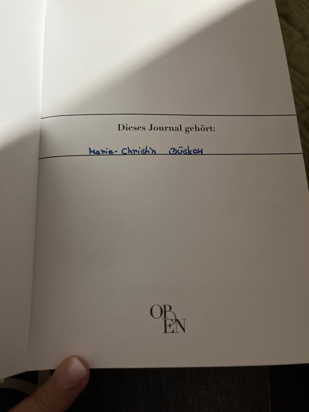 Customer photo review of "coming home" Journal