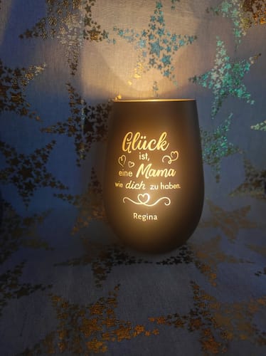 Customer photo review of Glück ist... - Familien-Windlicht