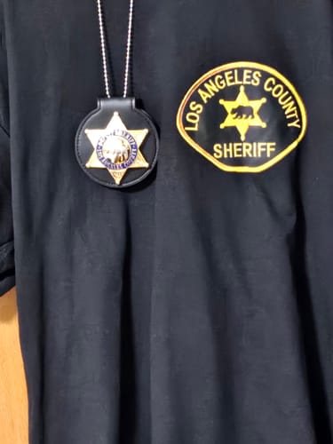 Customer photo review of LASD Los Angeles County Sheriff/Deputy Sheriff Bear Badge Replica Cosplay Movie Props (Multi-Option)
