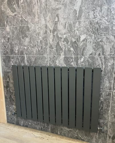 Customer photo review of Premium Black Marble Tile Shower Wall Panel – 2600 x 600mm