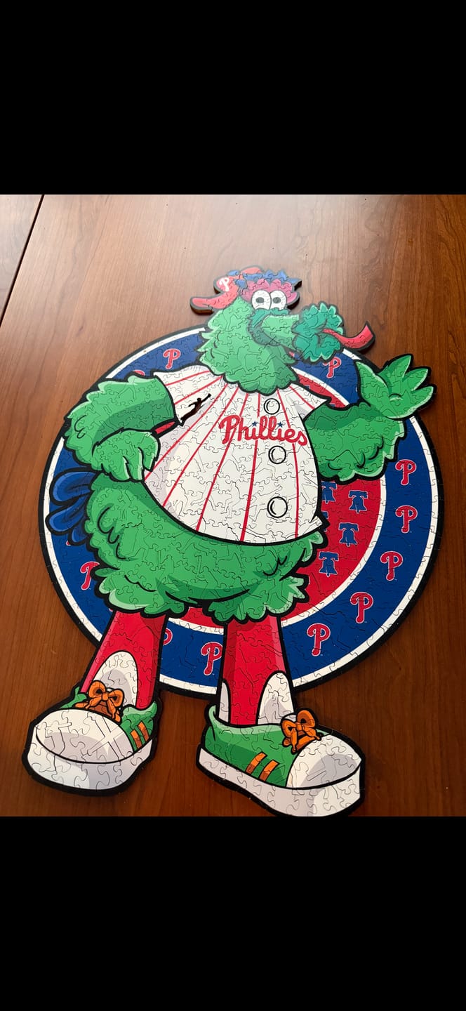 Customer photo review of Philadelphia Phillies™ Mascot - Wooden Puzzle
