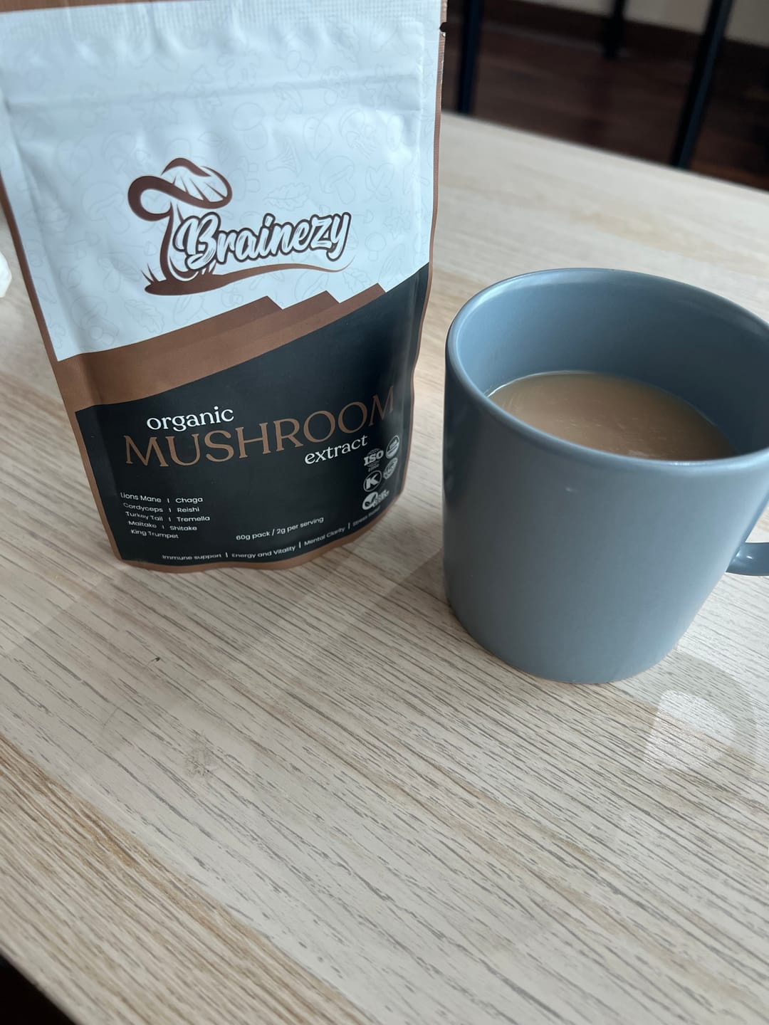 Customer photo review of Your Daily 9-In-1 Mushroom Wellness Secret- 30 Servings