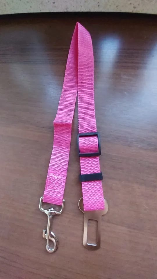 Customer photo review of Vehicle Safety Belt for Pets - Adjustable Harness with Lead Clip for Dogs and Cats
