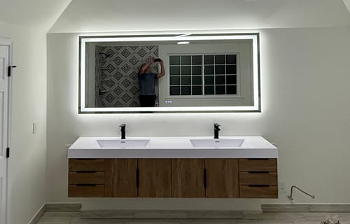 Customer photo review of Breton Floating Vanity - 2nd Generation (24"-84")