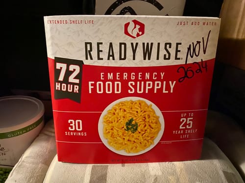 Customer photo review of 72 Hour Food Kit