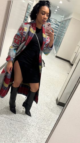 Customer photo review of Aztec Arrow Duster- Preorder until fabric sells out