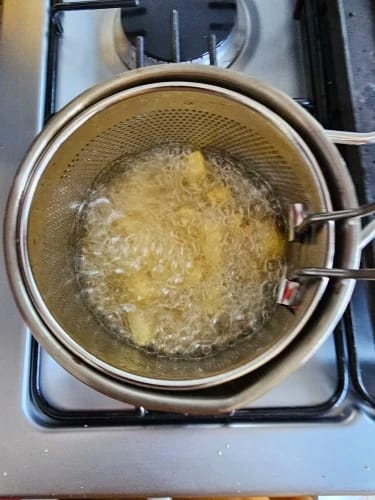 Customer photo review of Multifunctional Deep Fryer With Frying Basket